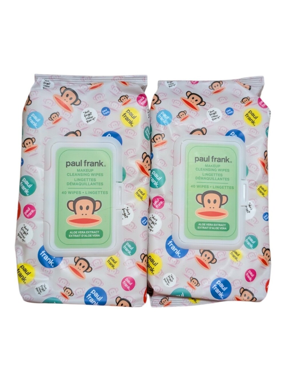 Paul Frank Aloe Vera Extract Makeup Cleansing Wipes 80 Wipes
